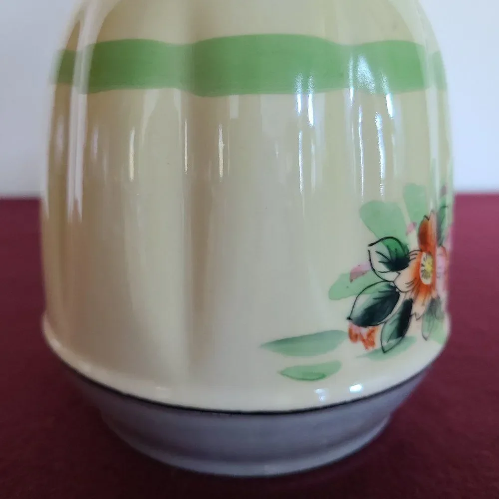Japanese Lusterware Floral Hand Painted Pitcher Pearly Antique Vintage